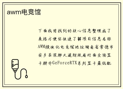 awm电竞馆